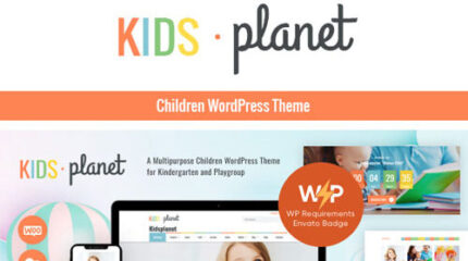 Kids Planet – A Multipurpose Children WordPress Theme for Kindergarten and Playgroup
