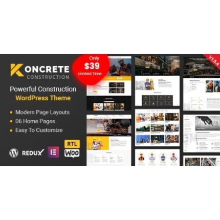 Koncrete - Construction Building WordPress Theme