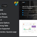 LandX Multipurpose WordPress Theme, Software Application Landing Pages Builder for Marketing Agency