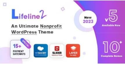 Lifeline 2 - An Ultimate Nonprofit WordPress Theme for Charity, Fundraising and NGO Organizations