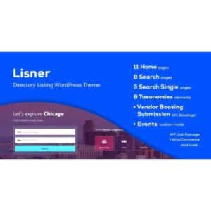 Lisner Modern Directory Listing WordPress Theme