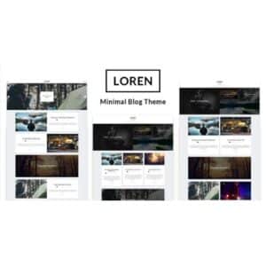Loren Personal Minimal WordPress Theme