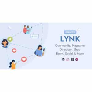 Lynk Social Networking, Community, Shop Vendor and Listing Direcotry WordPress Theme