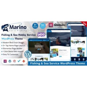Marino Fishing & Sea Hobby WordPress Theme