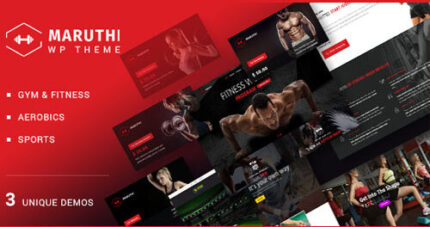 Maruthi – Fitness Gym Trainer WordPress Theme