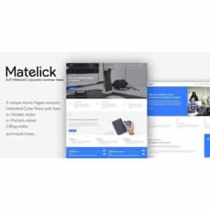 Matelick Soft Material Corporate WordPress Theme