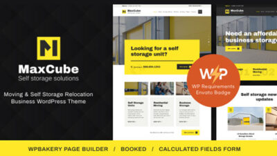 MaxCube | Moving & Self Storage Relocation Business WordPress Theme