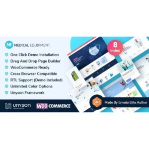 Medical Equipment eCommerce Elementor WordPress Theme