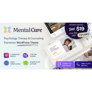 Mental Care Therapy & Counseling Psychologist WordPress Theme