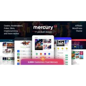 Mercury Affiliate WordPress Theme. Casino, Gambling & Other Niches. Reviews & News