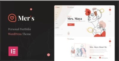 Mer's Personal Portfolio WordPress Theme
