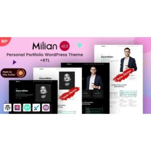 Milian Personal Portfolio & Online Resume CV WordPress Theme