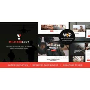 Militarology Military Service & Army Veterans WordPress Theme