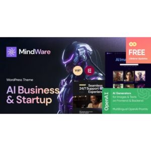 MindWare AI Startup, AI App & Machine Learning WordPress Theme