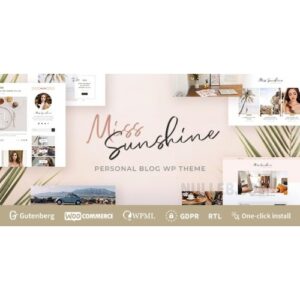 Miss Sunshine Women Lifestyle Blog WordPress Theme