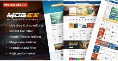 Mobex Auto Parts WordPress Theme
