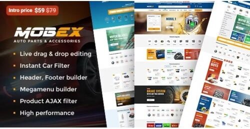 Mobex - Auto Parts WordPress Theme Mobex - Auto Parts WordPress Theme - Image 1