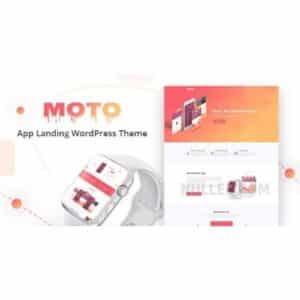 Moto App Landing Page WordPress Theme