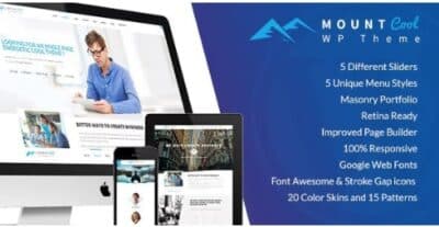MountCool Single Page Portfolio WordPress Theme