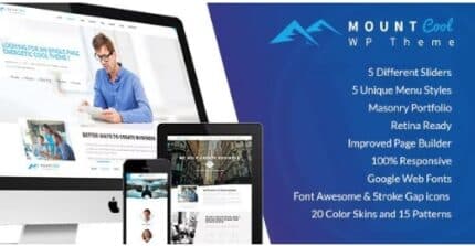 MountCool - Single Page Portfolio WordPress Theme