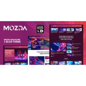 Mozda Micro Magazine & Blog Theme with Dark Mode