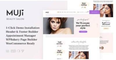 Muji | Beauty Shop & Spa Salon WordPress Theme