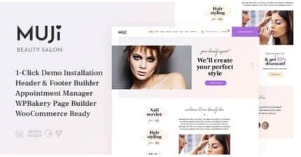 Muji | Beauty Shop & Spa Salon WordPress Theme