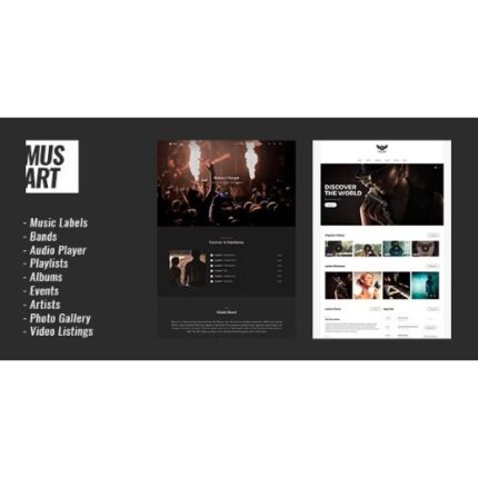 Musart - Music Label and Artists WordPress Theme