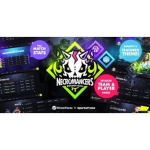 Necromancers eSports & Gaming Team WordPress Theme