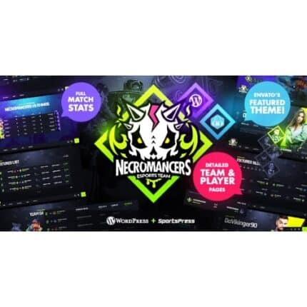 Necromancers - eSports & Gaming Team WordPress Theme