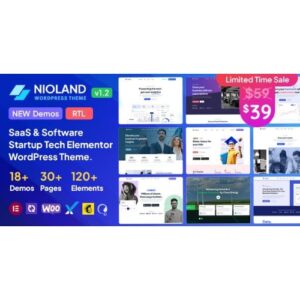 Nioland SaaS & Software Startup Tech WordPress Theme