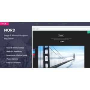 Nord Minimal and Clean WordPress Personal Blog Theme
