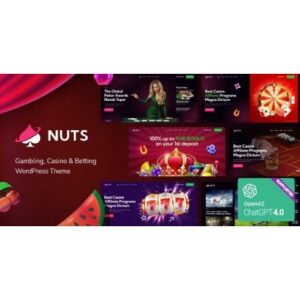 Nuts Gambling, Casino & Betting WordPress Theme