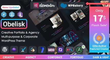 Obelisk – Agency Portfolio & Creative WordPress Theme