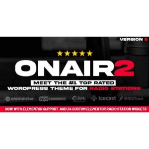 Onair2: Radio Station WordPress Theme With Non Stop Music Player