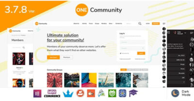 OneCommunity – BuddyPress Membership Theme