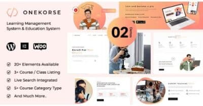Onekorse LMS Education Theme