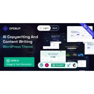 Openup AI Content Writer & AI Application WordPress Theme