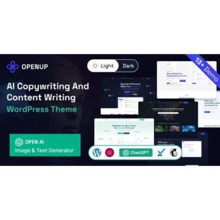 Openup - AI Content Writer & AI Application WordPress Theme