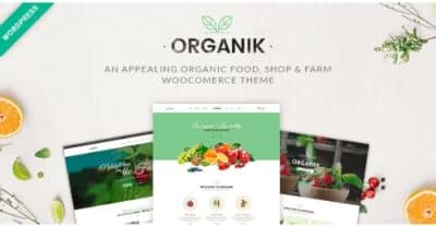 Organik Organic Food Store WordPress Theme