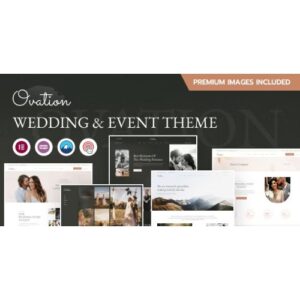 Ovation Wedding & Event Photography WordPress Theme
