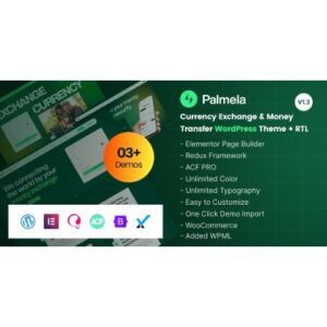 Palmela Online Banking & Money Transfer WordPress Theme