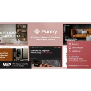 Pantry — Kitchen Cabinets & Furniture WordPress Theme