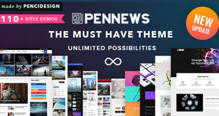PenNews – News/ Magazine/ Business/ Portfolio/Reviews Landing AMP WordPress Theme