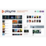 PLAYME - Game News and Database WordPress Theme