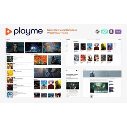 PLAYME - Game News and Database WordPress Theme