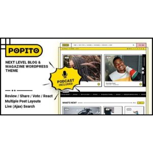 Popito Personal Blog & Magazine WordPress Theme