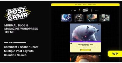 Postcamp Blog & Magazine WordPress Theme