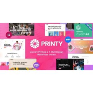 Printy — Custom Printing & T Shirt Design WordPress Theme