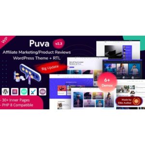 Puva Online Blogging & Affiliate Product Reviews WordPress Theme